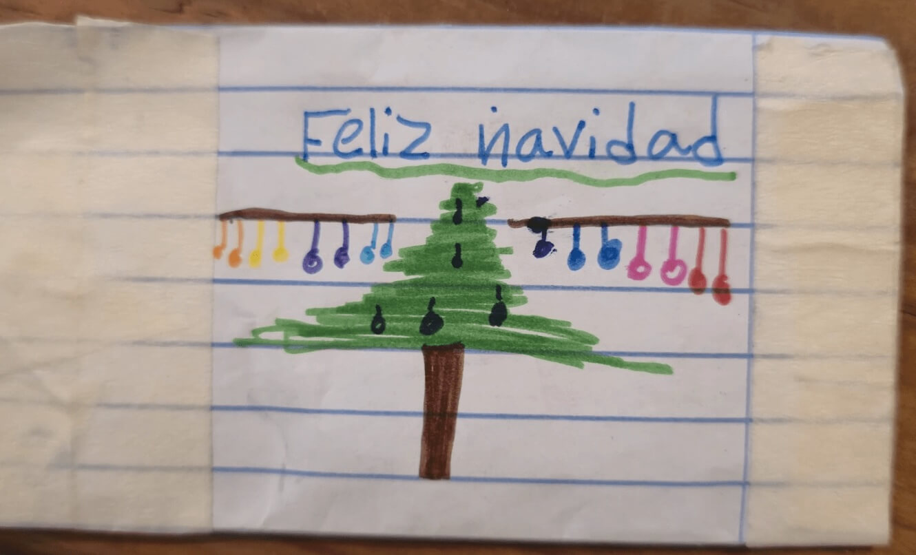 Feliz Navidad drawing
